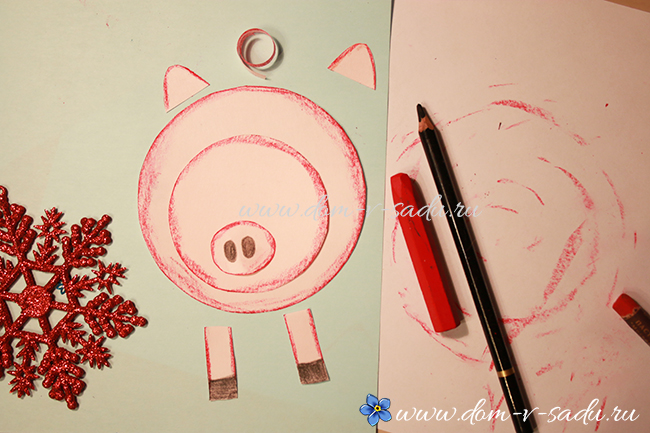как сделать свинью из бумаги